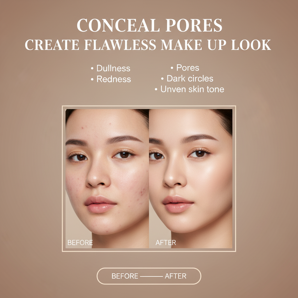 Conceal Pores Before & After